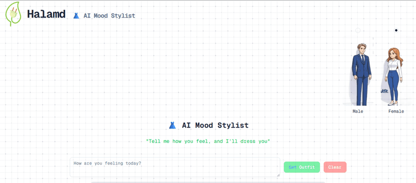 Screenshot of Halamd🍀 project