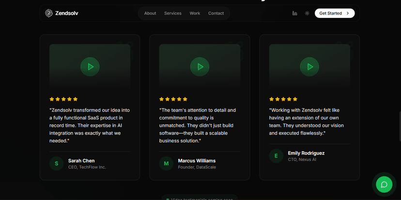 Screenshot of ZendSolv project